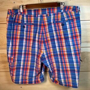 Tommy Bahama 42x11 Plaid Stretch Poly Performance Board Shorts